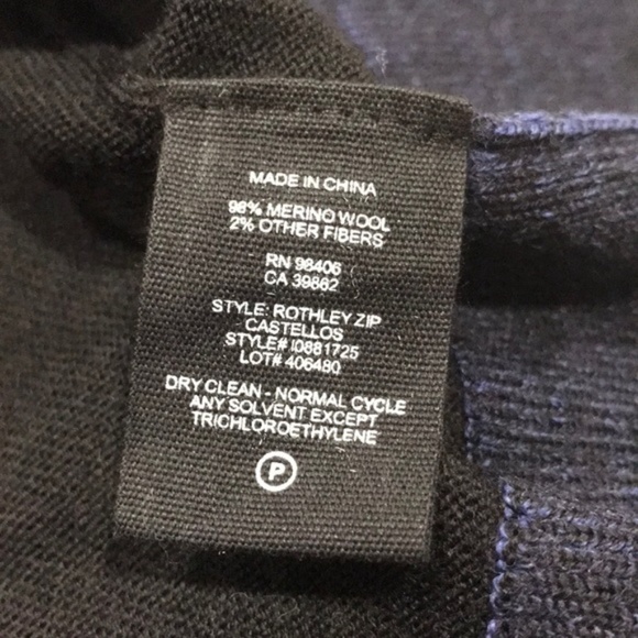 THEORY Rothley Color-block Quarter-zip Sweater - Picture 6 of 7